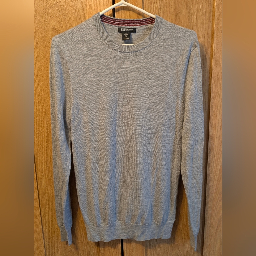 Paolo Mondo Men's Merino Gray Sweater